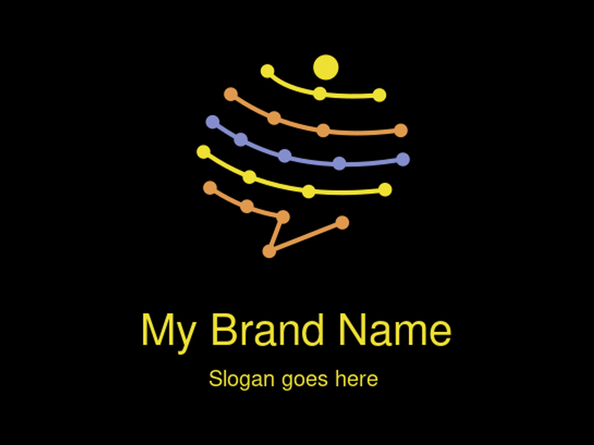 Abstract Brain Logo Design for Innovation and Wellness Brands